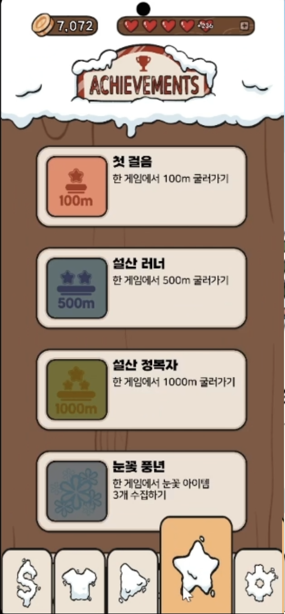 Rolling Snow Achievement